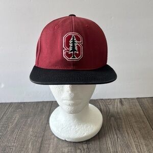 Stanford cardinals Red and Black Cap with Logo